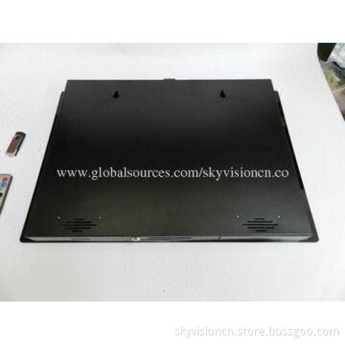 HD 19" digital photo fame with 1080p video play, table standing and wall mountable, remote control